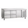 Bartscher Refrigerated workbench | 1 cupboard | 4 drawers | 1792x700x850mm