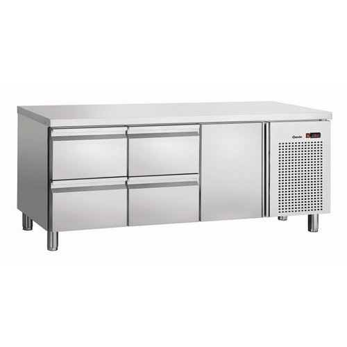  Bartscher Cold workbench 1 cupboard | 4 drawers | 1792x700x850mm 