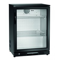 Bar fridge | Black | Glass door | 124L