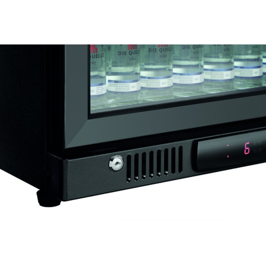 Bar fridge | Black | Glass Door | 124L