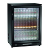 Bartscher Bar fridge | Black | Glass Door | 124L