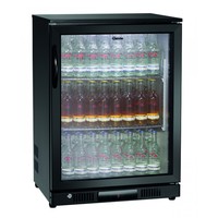 Bar fridge | Black | Glass Door | 124L