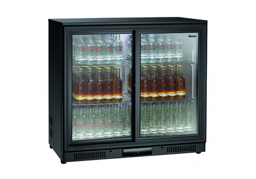  Bartscher Bar fridge | 2 Glass Door | 176L | 900x550x845mm 