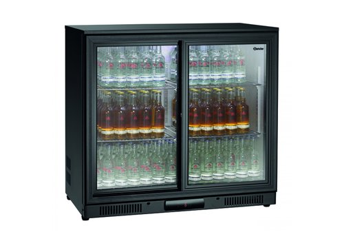  Bartscher Réfrigérateur bar | 2 portes vitrées | 176L | 900x550x845 mm 