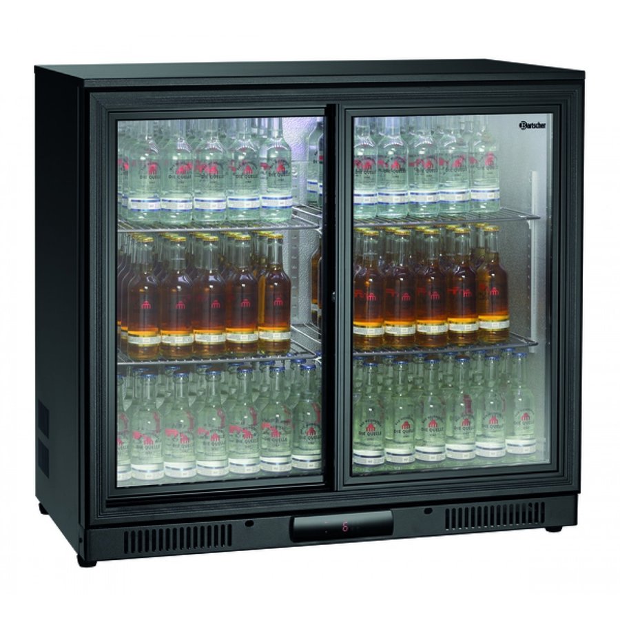 Réfrigérateur bar | 2 portes vitrées | 176L | 900x550x845 mm