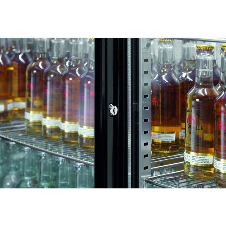 Réfrigérateur bar | 3 portes vitrées | 270L | 1340x530x845mm