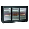 Bartscher Bar fridge | 3 Glass Door | 270L | 1340x530x845mm