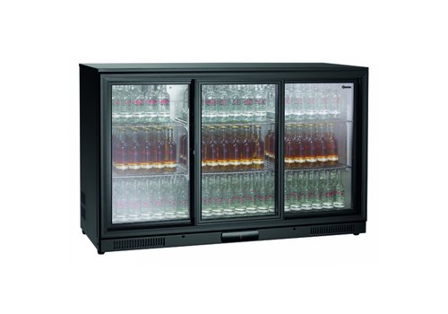  Bartscher Réfrigérateur bar | 3 portes vitrées | 270L | 1340x530x845mm 