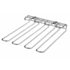 HorecaTraders Chrome-plated glass rack | 30x30 cm | 3 Rows