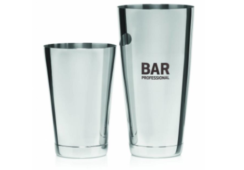  HorecaTraders Ensemble de shaker à cocktail en acier inoxydable | 0,8 litre 