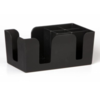 HorecaTraders Black Napkin Holder 5 compartments