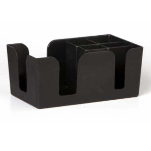  HorecaTraders Black Napkin Holder 5 compartments 