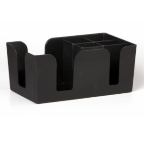  HorecaTraders Schwarzer Serviettenhalter | 5 Boxen 