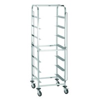 Chariot à panier de rinçage | acier inoxydable | 7 grilles | Max. 100 kg