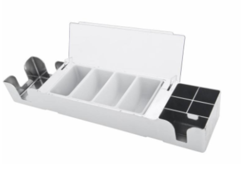  HorecaTraders Bar station | 6 compartments chromed 