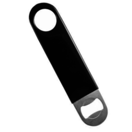  HorecaTraders Black Bottle Opener 18x4 cm 