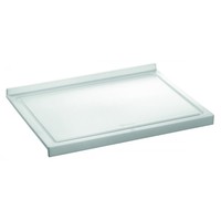 Schneidebrett | Kunststoff | Weiß | Mit Anschlagkante | 480 x 375 x 45 mm