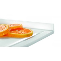 Schneidebrett | Kunststoff | Weiß | Mit Anschlagkante | 480 x 375 x 45 mm