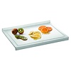 Bartscher Cutting board Plastic White | With Stop edge | 480x375x45mm