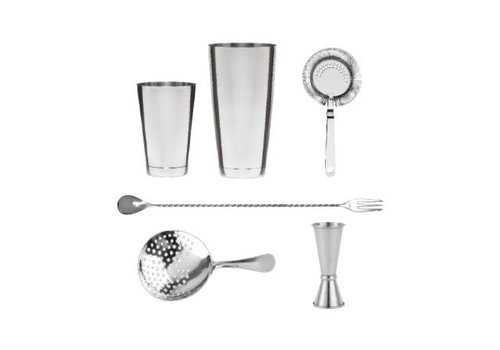  HorecaTraders RVS Cocktail Set | 6 Delig 