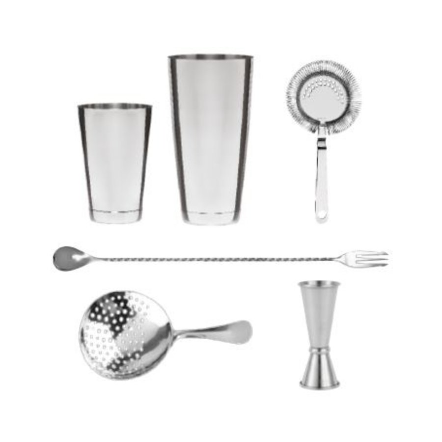 RVS Cocktail Set | 6 Delig