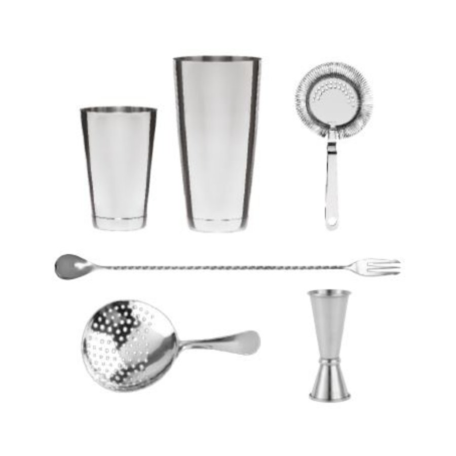 Stainless Steel Cocktail Set | 6 parts