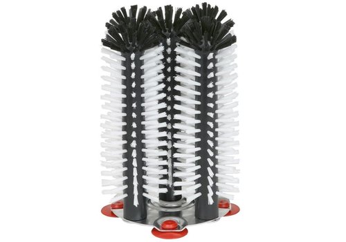  HorecaTraders Brosse de rinçage base aluminium 5 pièces - 5x25cm 