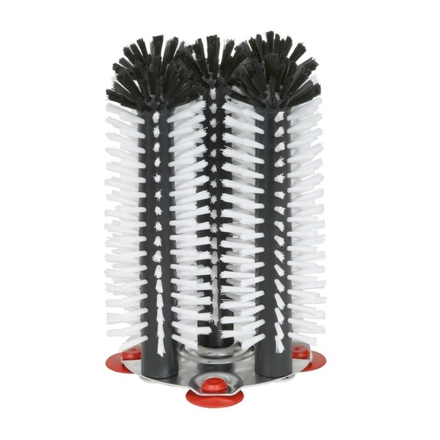 Brosse de rinçage base aluminium 5 pièces - 5x25cm