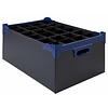 HorecaTraders Aufbewahrungsbox aus Glas | 24 Gläser | 500x345x200mm | 5 Stück