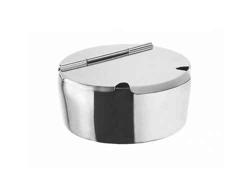  HorecaTraders Sugar box stainless steel | Ø14 cm 