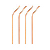 HorecaTraders Copper colored straws | Sold per 4 pieces