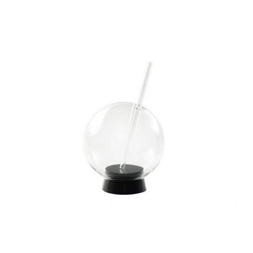  HorecaTraders Cocktail Glass | 300ml | Incl. Glass drinking straw 