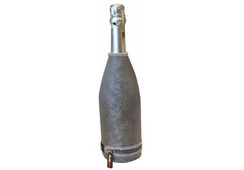 HorecaTraders Coffret Champagne Gris | Thermique | Avec imprimé et fermeture éclair 