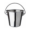 HorecaTraders Bucket With Handle Stainless steel | 7x5cm