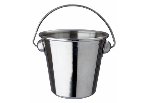  HorecaTraders Bucket With Handle Stainless steel | 7x5cm 