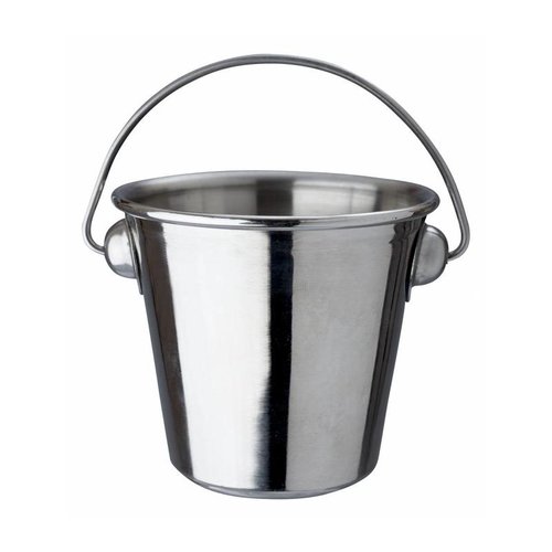  HorecaTraders Bucket With Handle Stainless steel | 7x5cm 