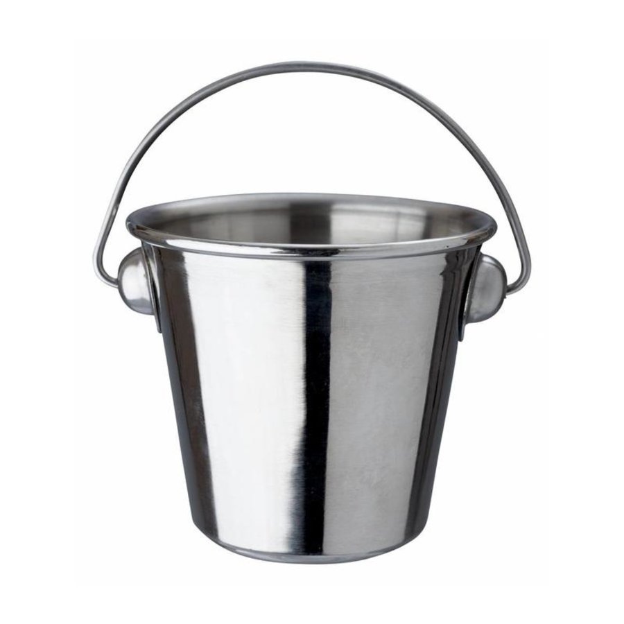 Bucket With Handle Stainless steel | 7x5cm