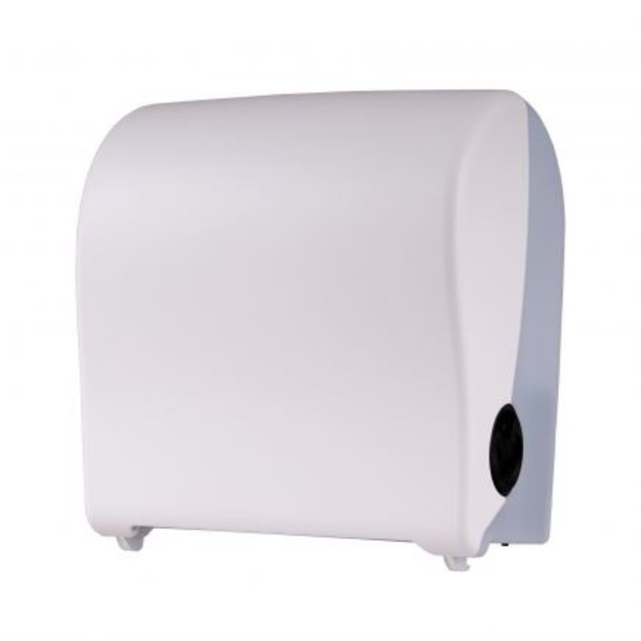 Distributeur de papier essuie-mains en plastique blanc mini