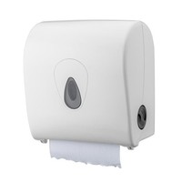 Towel roll dispenser plastic white mini