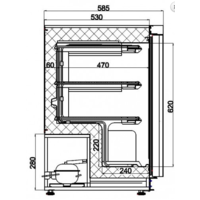 Vrieskast | Wit | 120 Liter | 60x59x86(H) cm