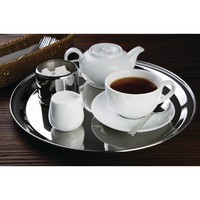 Plateau rond en acier inoxydable Disponible en 3 tailles