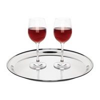 Plateau rond en acier inoxydable Disponible en 3 tailles