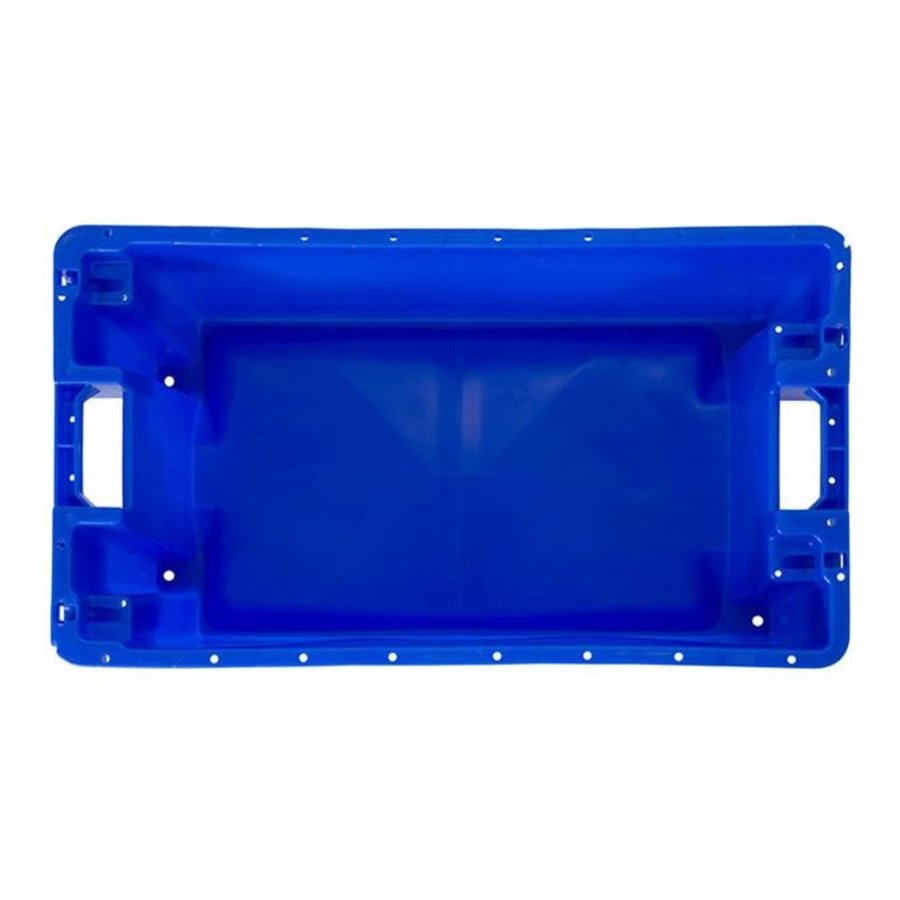 Caisse à poisson empilable 20 kg/35 l bleu
