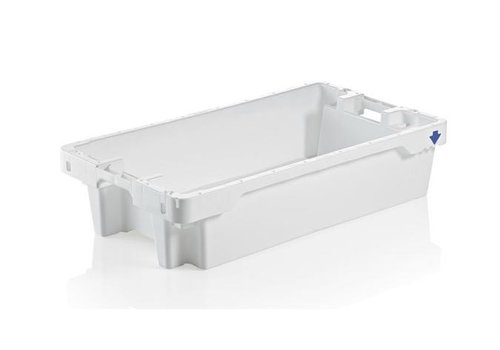  HorecaTraders Caisse à poisson empilable 20 kg/35 l blanche 