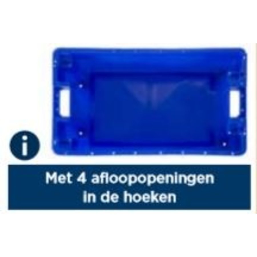 Caisse à poisson empilable bleue 60 litres