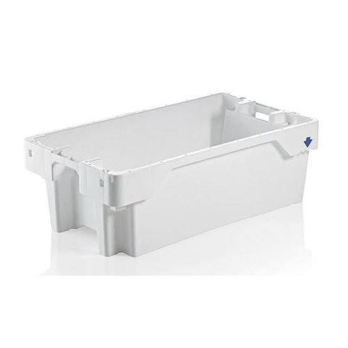  HorecaTraders Caisse à poisson blanche empilable 60 litres 