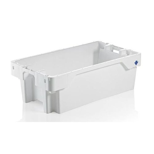  HorecaTraders White Stackable fish crate 60 liters 