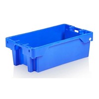 Blue Stackable fish crate 60 liters