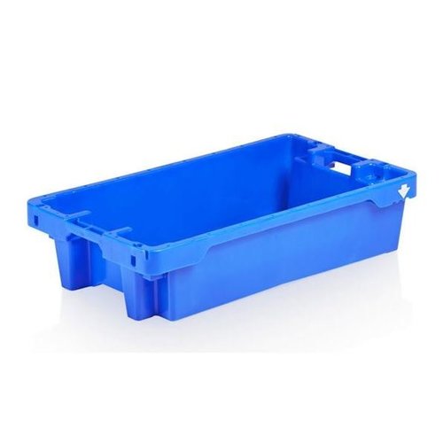  HorecaTraders Caisse à poisson empilable 20 kg/35 l bleu 