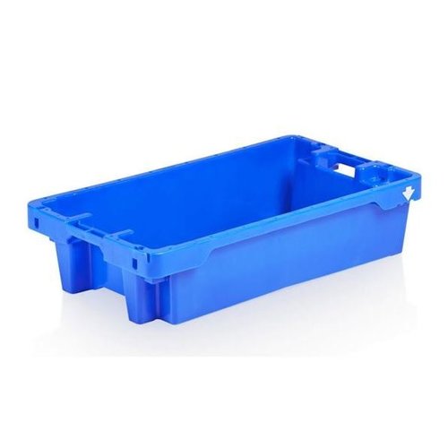  HorecaTraders Fish crate Stackable 20 KG/35L Blue 